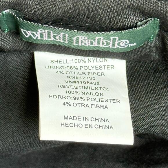 Wild Fable Black Nylon Bucket Hat Drawstring One Size - Picture 4 of 4